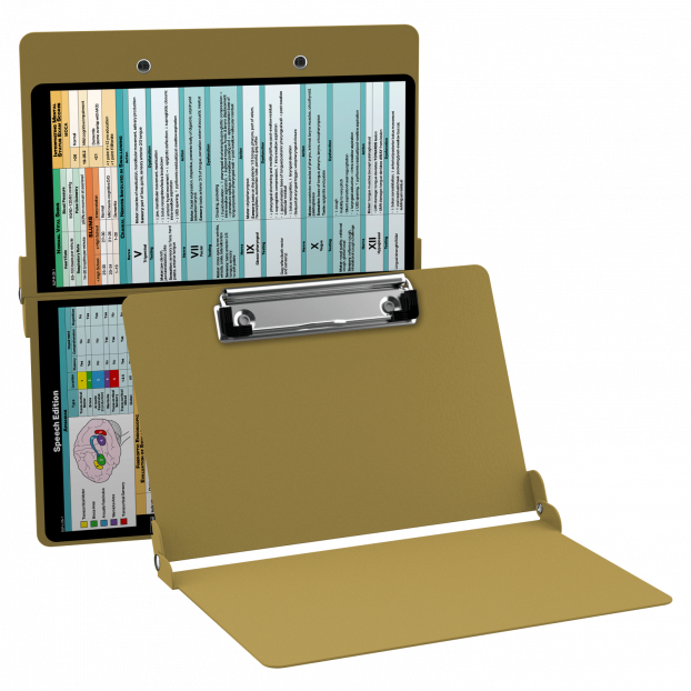 WhiteCoat Clipboard® - Tactical Brown Speech Language Pathology Edition